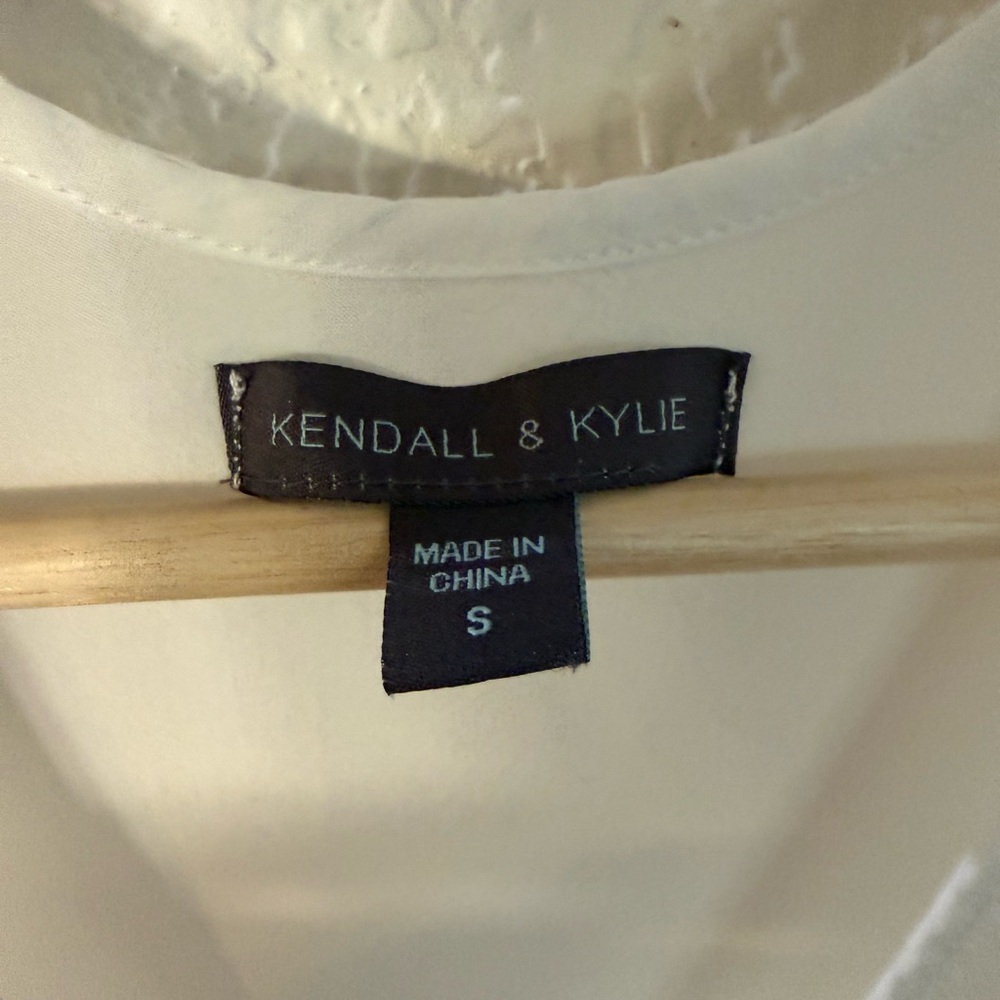 Kendall & Kylie White Crochet-Waist Button-Front Maxi Dress - Picture 3 of 15